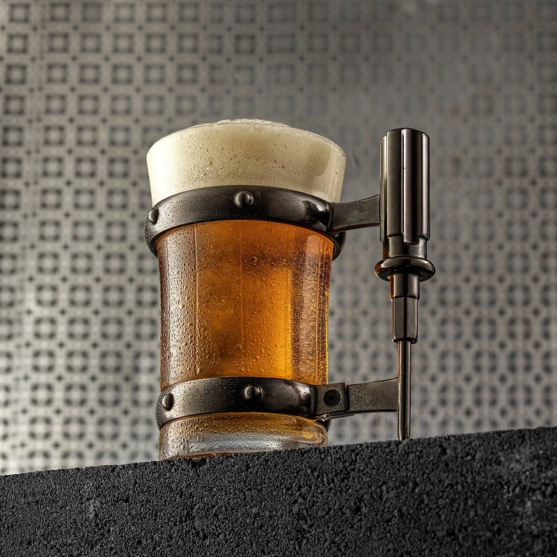 JoyJolt® 17oz. Tools Collection Screwdriver Glass Beer Mug