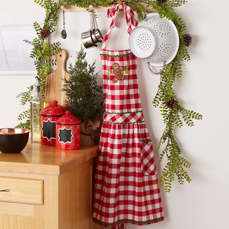 DII® Holiday Warm Gingerbread Chef Apron
