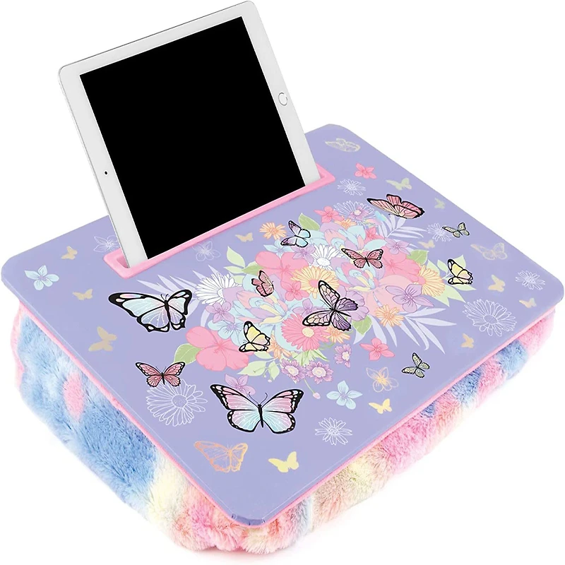 Make It Real™ 3C4G Purple Pastel Butterfly Lap Desk