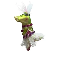 5" Ballet Alligator Glass Ornament by Ashland®