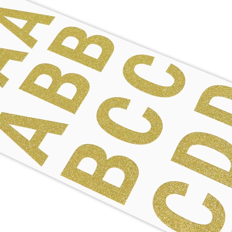 Gold Glitter Alphabet Stickers by Recollections™