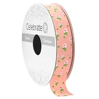 5/8" x 7yd. Floral Grosgrain Ribbon by Celebrate It™ Classic