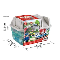 Hape Wooden City Train Bucket Set