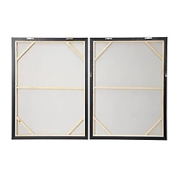 CosmoLiving by Cosmopolitan Gold Contemporary Abstract Wall Art Set
