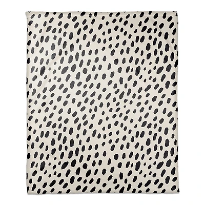Monochromatic Spot Pattern 50" x 60" Coral Fleece Blanket