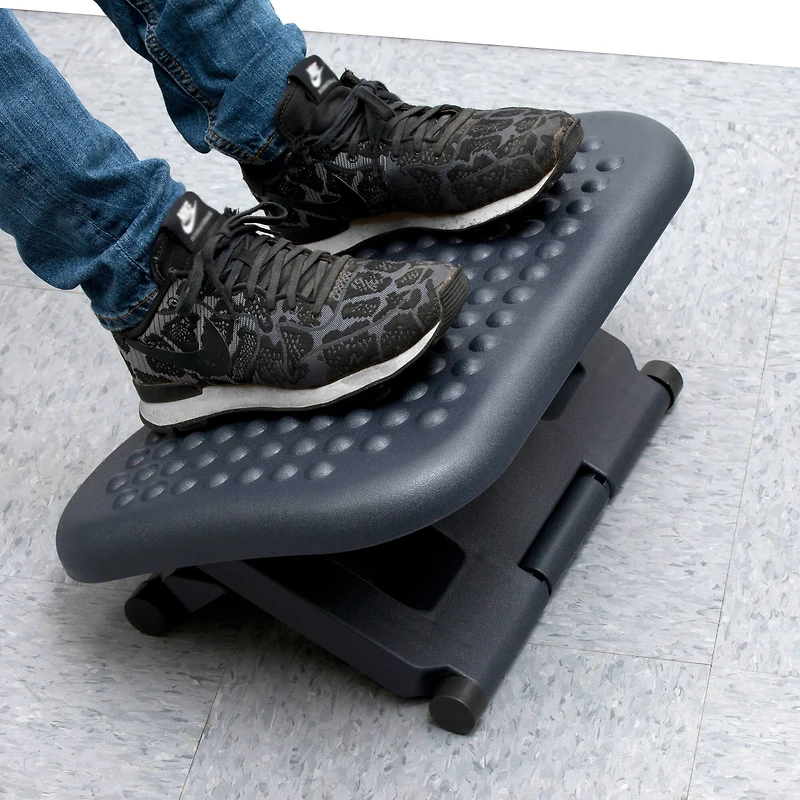 Mind Reader Black Adjustable Ergonomic Foot Rest, 2ct.