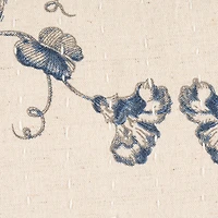 Hello Honey® 18" Blue Flower & Foliage Accent Pillow