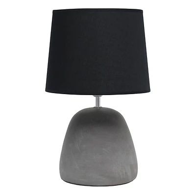 Simple Designs™ 17" Round Concrete Table Lamp