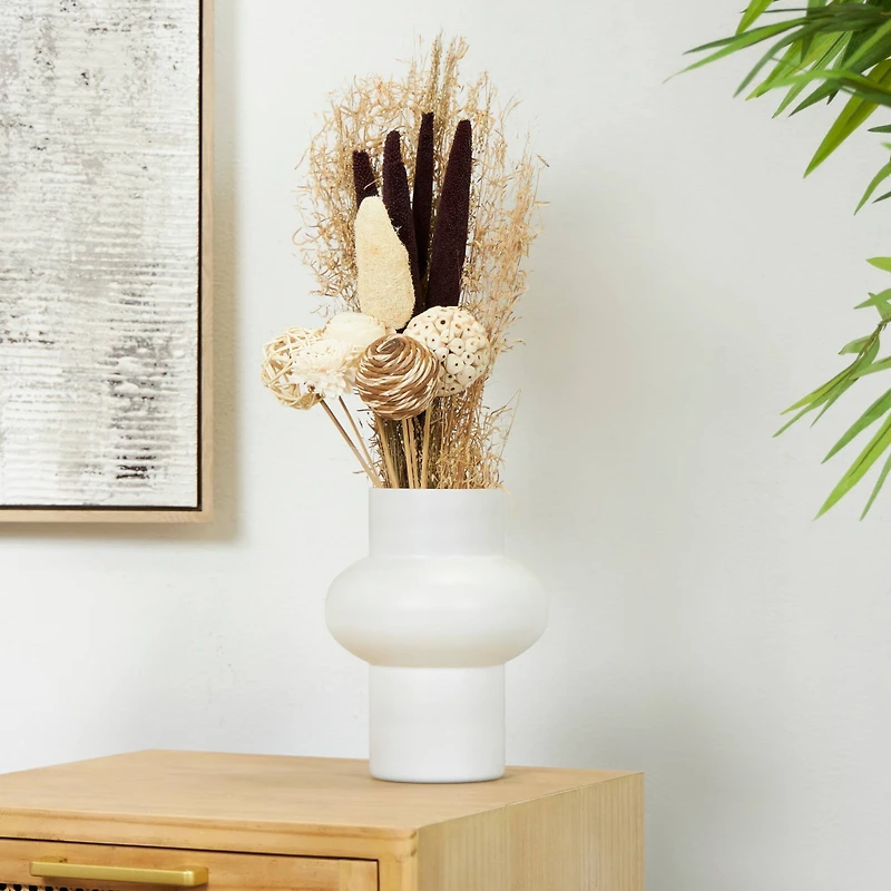 Beige Dried Mixed Foliage Arrangement