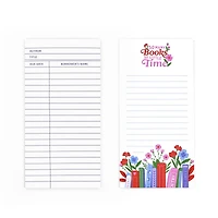 Assorted 4" x 8" Bookish Magnetic Notepad, 1pc. by Fab Finds