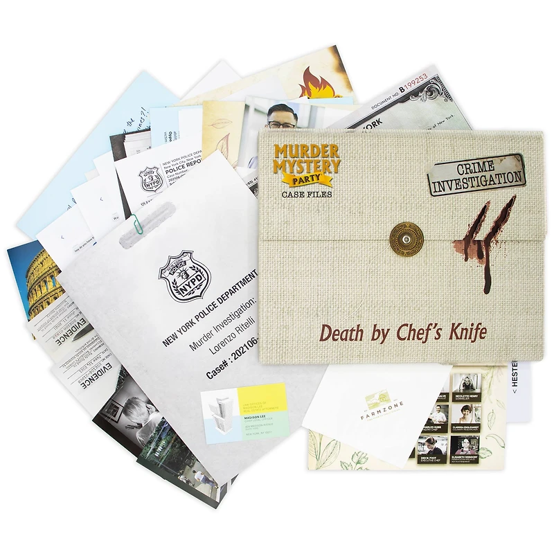 Murder Mystery Party® Case Files: Death by Chef's Knife