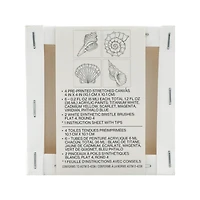 4" x 4" Seashell Canvas Painting Kit by Craft Smart®