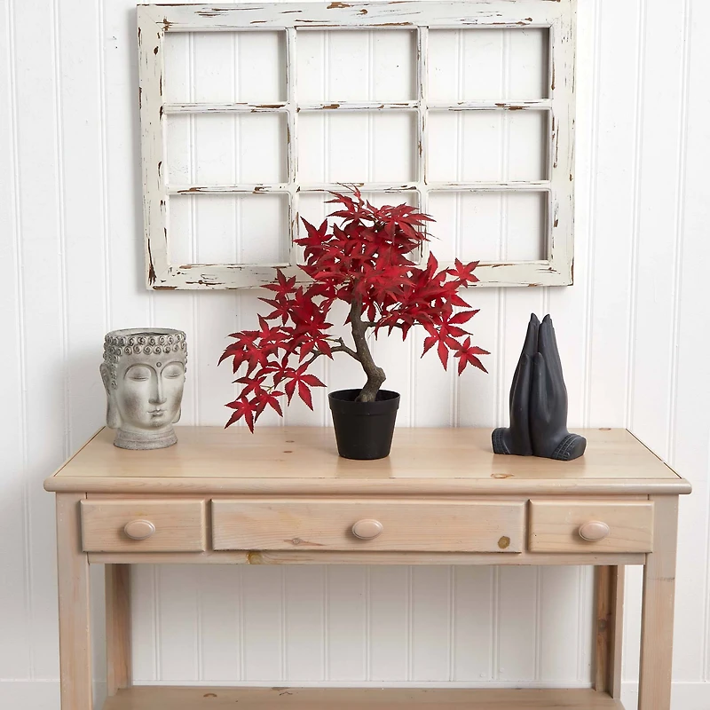20" Autumn Maple Bonsai Artificial Tree
