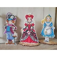 MP Studia Alice with Key Plastic Canvas Counted Cross Stitch Kit