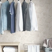 Wallpops Silver Hikarigaoka Peel & Stick Wallpaper