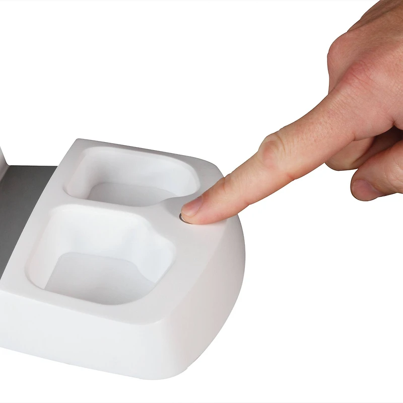 OttLite Wellness Series 26.25" White LED Desk Lamp with Charging Station