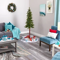 6ft. Pre-Lit Alaskan Alpine Artificial Christmas Tree, Clear LED Lights