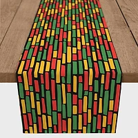 90" Festive Kwanzaa Pattern Table Runner