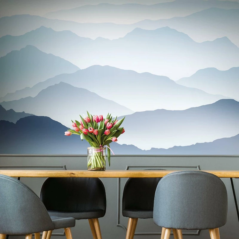 Wanderlust Blue Peel & Stick Mural