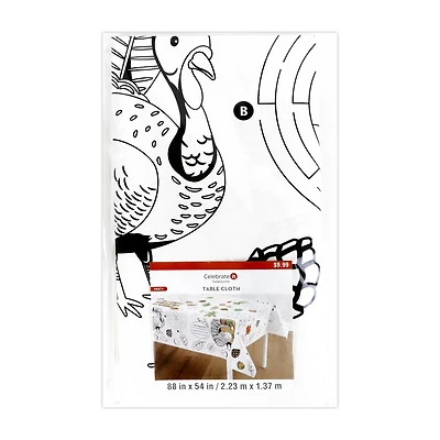 88" Thanksgiving Color-In Table Cloth by Celebrate It™
