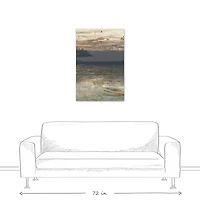 Ominous Abstract Seascape 24" x 36" Canvas Wall Art