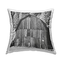 Stupell Industries Rustic Country Barn Farm Landscape Throw Pillow, 18" x 18"