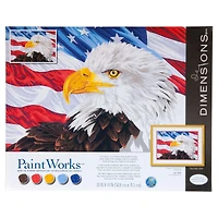 Dimensions® PaintWorks™ Bald Eagle Paint-by-Number Kit