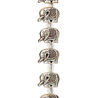12 Pack:  Silver Metal Elephant Beads, 12mm by Bead Landing™