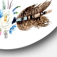 Designart - Ethnic Feathers and Flowers On Native Arrows I