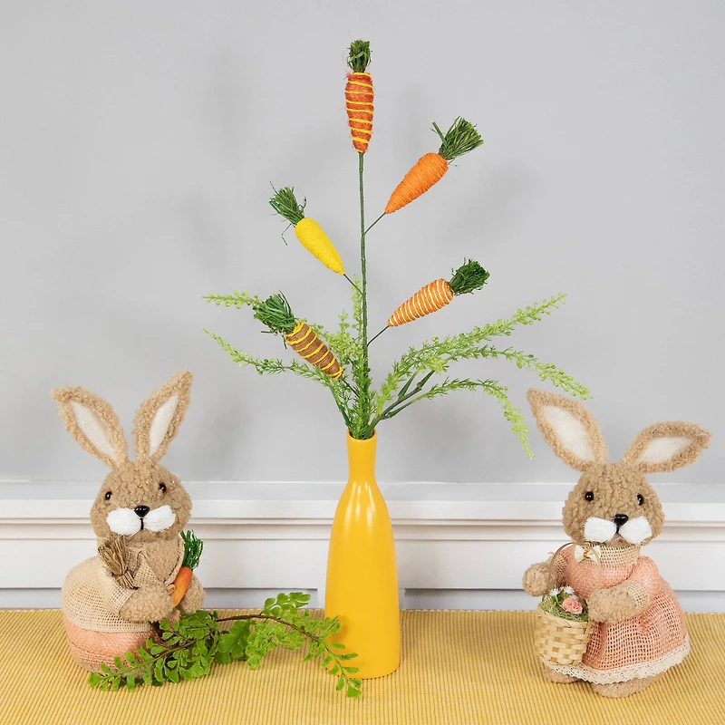 23.75" Striped Carrots Artificial Easter Spray