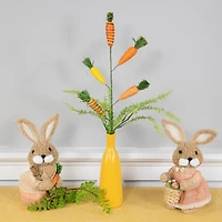 23.75" Striped Carrots Artificial Easter Spray