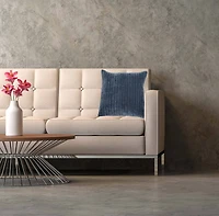 Hello Honey® 20" Square Quilted Velvet Pillow Cover with Channel Stitch