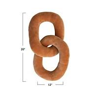 Hello Honey® Gold Cotton Velvet Chain Link Pillow