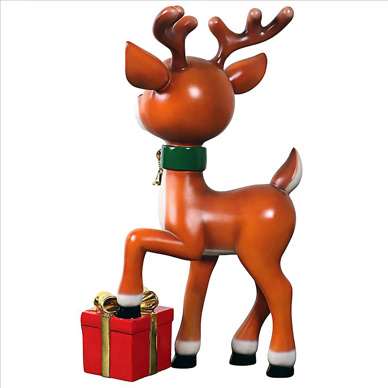 3ft. Belle, Santa's Red-Nosed Christmas Reindeer Statue