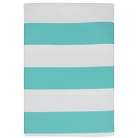70" Blue Stripes Vinyl Table Cover by Ashland®