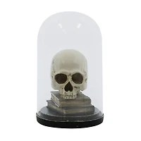 9.5" Skull on Books Cloche Tabletop Décor by Ashland®