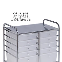 Honey Can Do Rolling Storage Cart with 12 Drawers