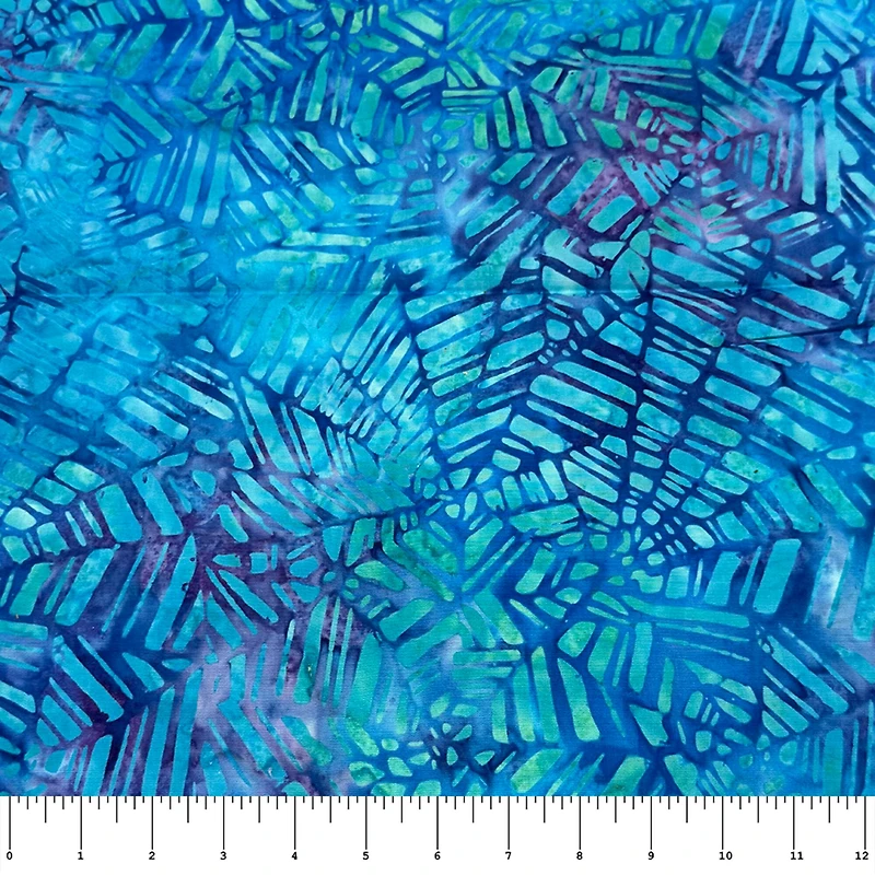 Feldman Premium Indonesian Batik Turquoise Crackle Fabric
