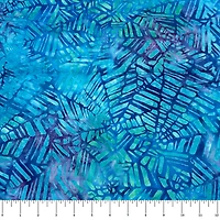 Feldman Premium Indonesian Batik Turquoise Crackle Fabric
