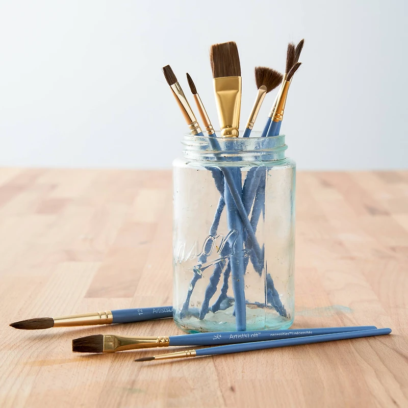 Necessities™ Brown Synthetic Brush Set by Artist's Loft™