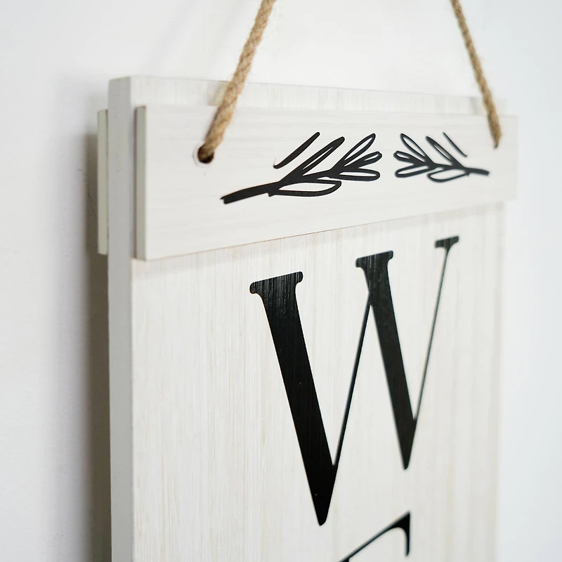 American Art Décor™ 47.25" Welcome Friends Get Out Weirdos Double-Sided Hanging & Leaning Wall Sign