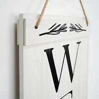 American Art Décor™ 47.25" Welcome Friends Get Out Weirdos Double-Sided Hanging & Leaning Wall Sign