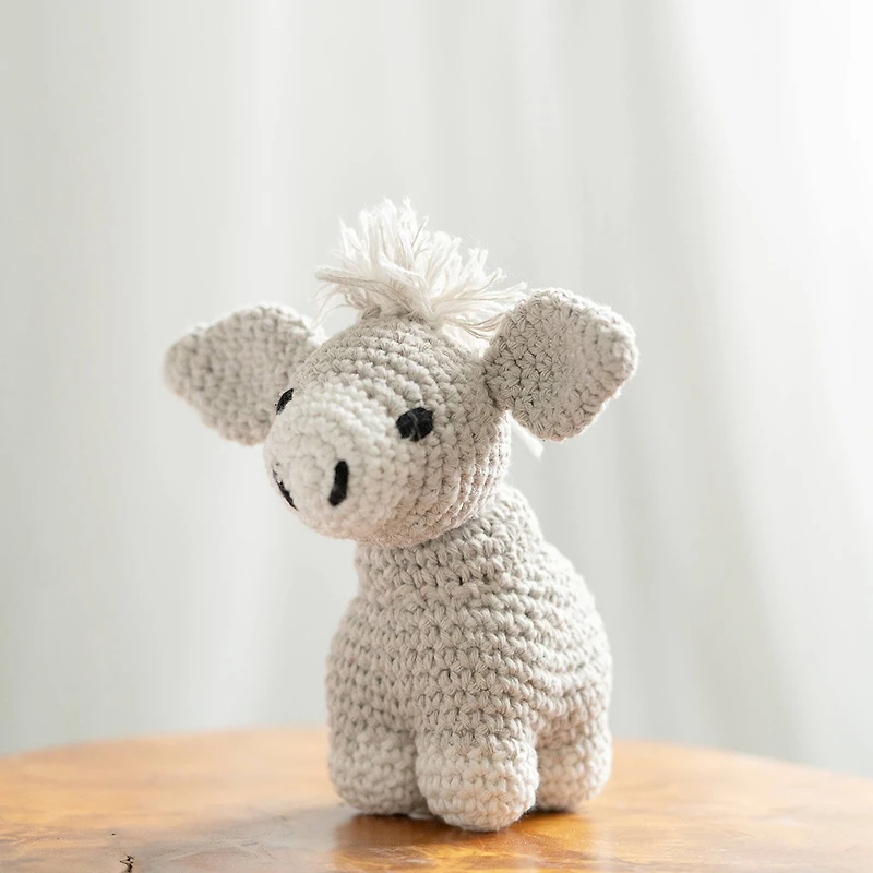 Hoooked Joe the Grey Donkey DIY Crochet Kit