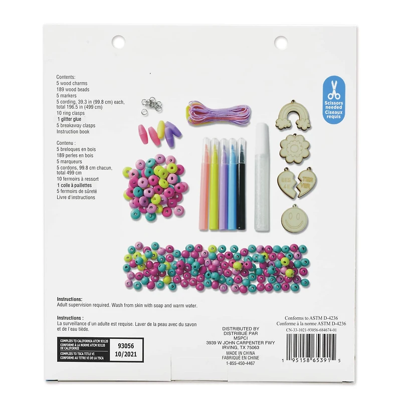 My First Wood Charm Jewelry Kit by Creatology™