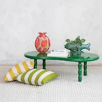 Hello Honey® Green Oval Lacquered Coffee Table