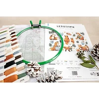 LetiStitch Foxy New Year Counted Cross Stitch Kit