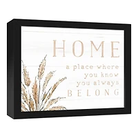 You will Always Belong 11" x 14" Black Framed Canvas