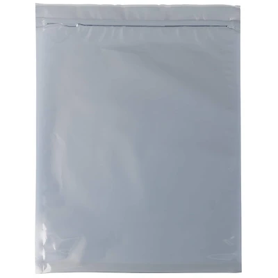 JAM Paper 10" x 13" Clear Foil Zip Closure Envelopes, 25ct.