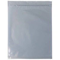 JAM Paper 10" x 13" Clear Foil Zip Closure Envelopes, 25ct.