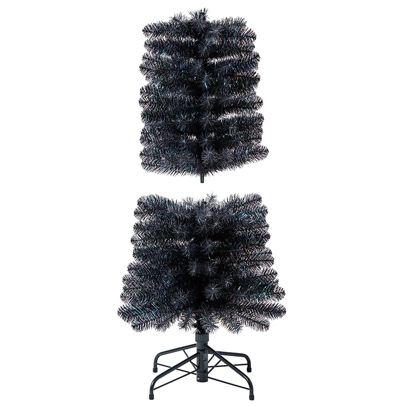 6ft. Unlit Black Sparkle Artificial Christmas Tree by Ashland®